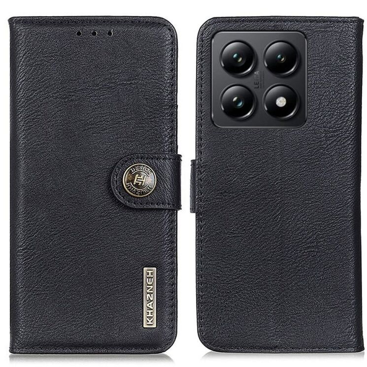 Чехол-книжка KHAZNEH Wallet Cover для Xiaomi 14T - Black: фото 1 из 8