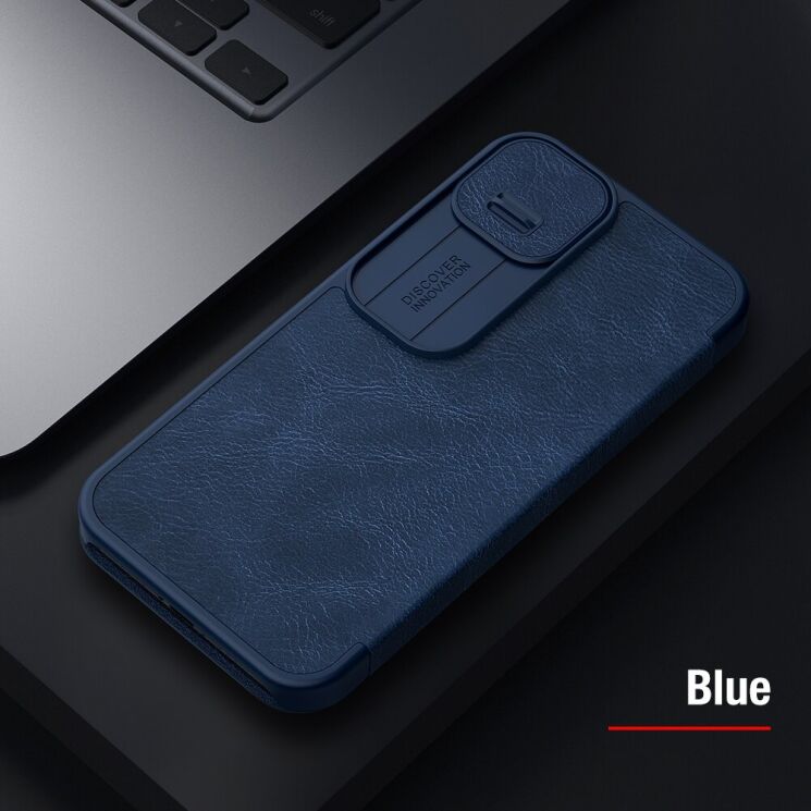 Чехол-книжка NILLKIN Qin Pro для Apple iPhone 13 - Black: фото 15 из 16