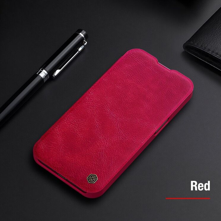 Чехол-книжка NILLKIN Qin Pro для Apple iPhone 13 - Black: фото 13 из 16