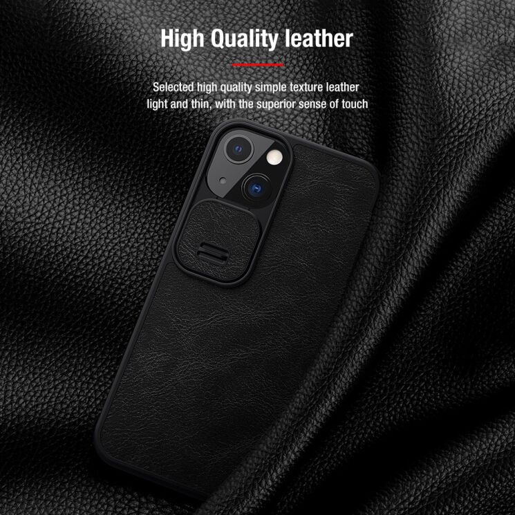Чехол-книжка NILLKIN Qin Pro для Apple iPhone 13 - Black: фото 4 из 16
