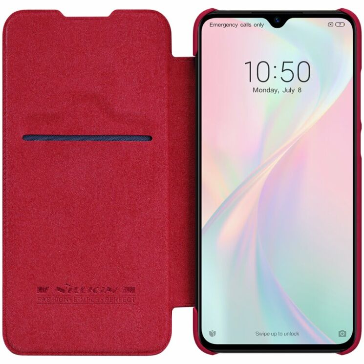 Чохол-книжка NILLKIN Qin Series для Xiaomi Mi 9 Lite / Mi CC9 - Red: фото 3 з 17