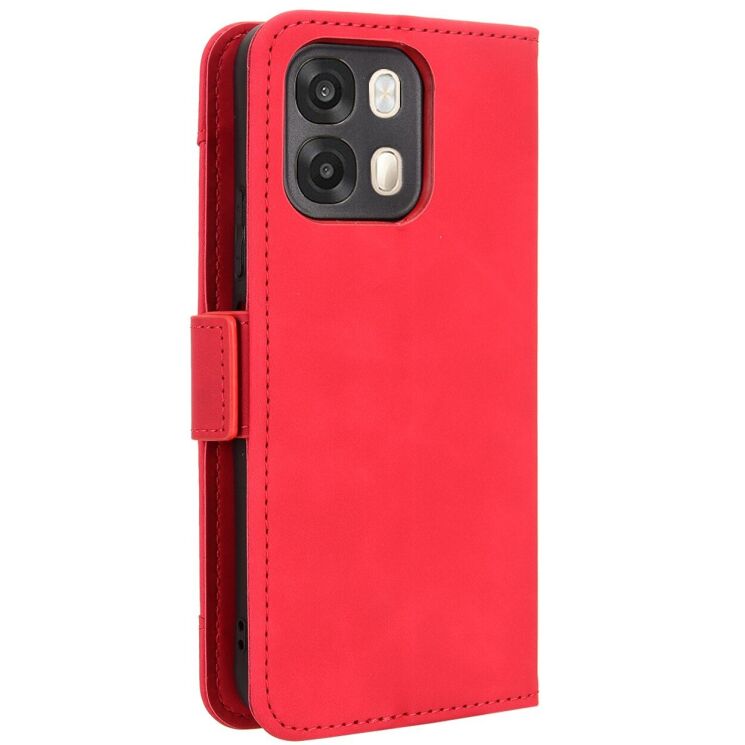Чехол-книжка с карманами Deexe Wallet Stand для OPPO A6s / A6 - Red: фото 6 из 15