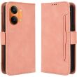 Чехол-книжка с карманами Deexe Wallet Stand для Xiaomi Poco X8 Pro Max - Pink (408903P)