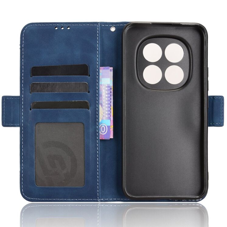 Чохол-книжка з кишеньками Deexe Wallet Stand для Xiaomi Redmi Note 15 Pro 5G - Blue: фото 4 з 17