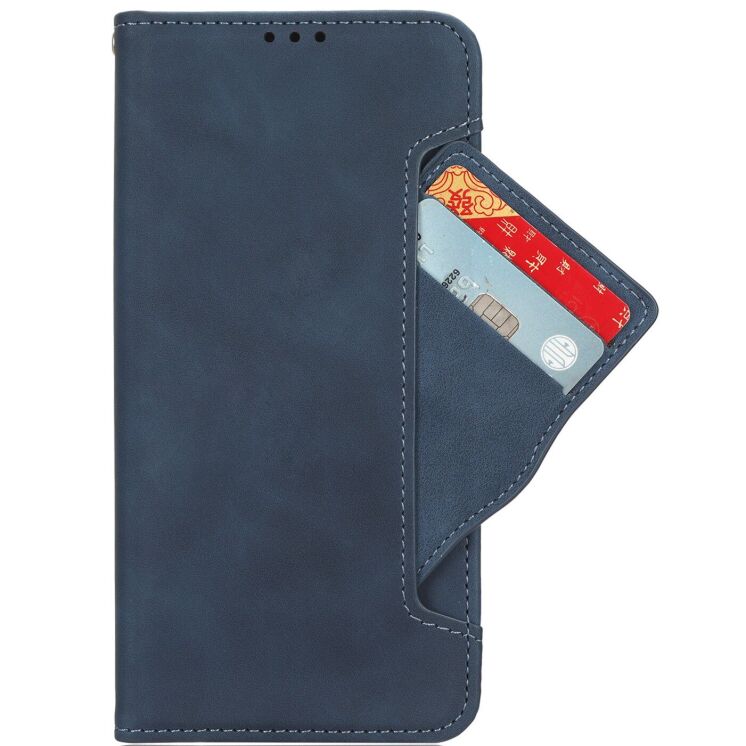 Чохол-книжка з кишеньками Deexe Wallet Stand для Xiaomi Redmi Note 15 Pro 5G - Blue: фото 3 з 17