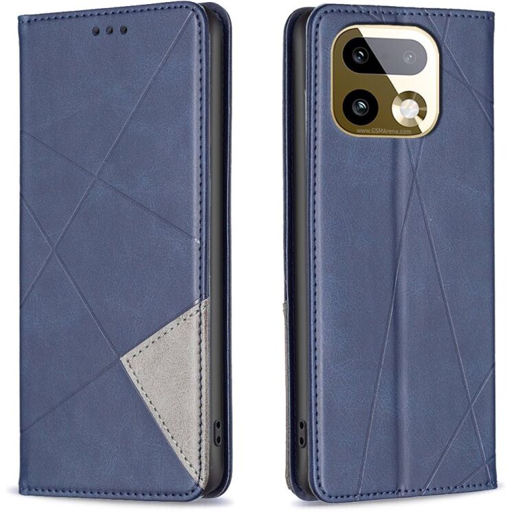 Чехол-книжка с карманами UniCase Geometric Pattern для Realme 16 Pro - Blue (428017L) Чехол-книжка с карманами UniCase Geometric Pattern для Realme 16 Pro - Blue: фото 1 из 12