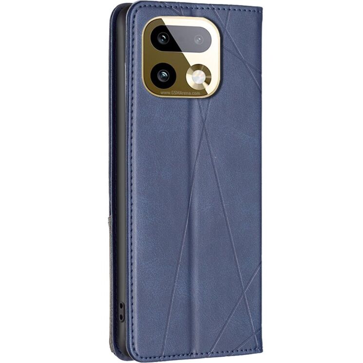 Чехол-книжка с карманами UniCase Geometric Pattern для Realme 16 Pro - Blue (428017L) Чехол-книжка с карманами UniCase Geometric Pattern для Realme 16 Pro - Blue: фото 3 из 12