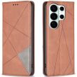 Чехол-книжка с карманами UniCase Geometric Pattern для Samsung Galaxy S26 Ultra - Brown (404419Z)