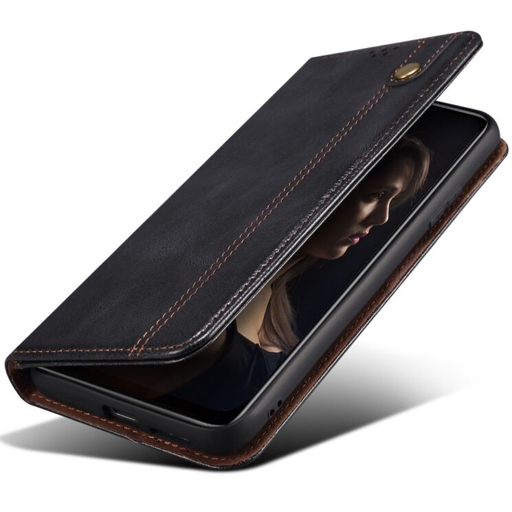 Чехол-книжка с карманами UniCase Leather Wallet для Samsung Galaxy S26 Plus (S947) - Black: фото 4 из 8