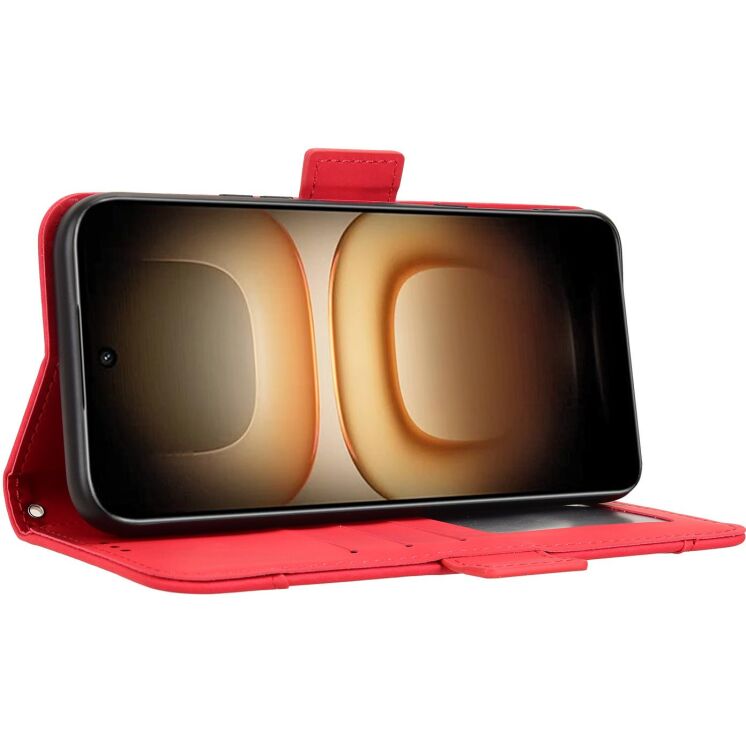 Чехол-книжка с кармашками Deexe Wallet Stand для Infinix Hot 70 Pro - Red (331102R) Чехол-книжка с кармашками Deexe Wallet Stand для Infinix Hot 70 Pro - Red: фото 6 из 15