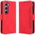 Чехол-книжка с кармашками Deexe Wallet Stand для Infinix Hot 70 Pro - Red: фото 1 из 15
