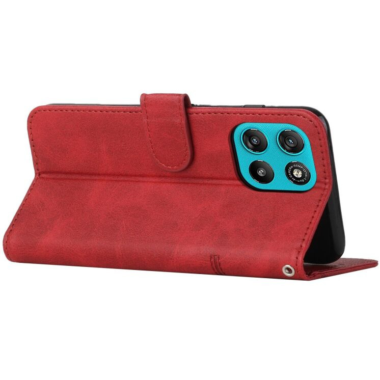 Чехол-книжка с застежкой UniCase Jet Cover для Motorola Moto G57 / G57 Power / G67 Power - Red: фото 3 из 10