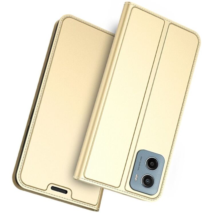 Чохол-книжка UniCase Business Wallet для Motorola Moto G05 / Moto E15 - Gold: фото 1 з 7