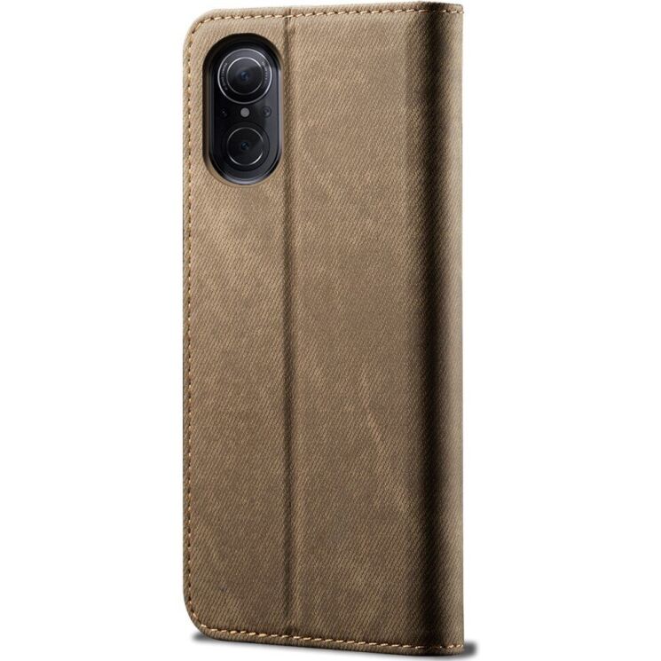 Чехол-книжка с кармашками UniCase Jeans Wallet для Huawei Nova 9 SE - Khaki: фото 3 из 6