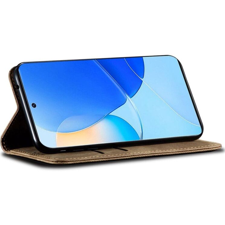 Чехол-книжка с кармашками UniCase Jeans Wallet для Huawei Nova 9 SE - Khaki: фото 6 из 6