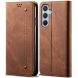 Чехол-книжка UniCase Jeans Wallet для Samsung Galaxy M34 (M346) - Coffee (336123C). Фото 1 из 6