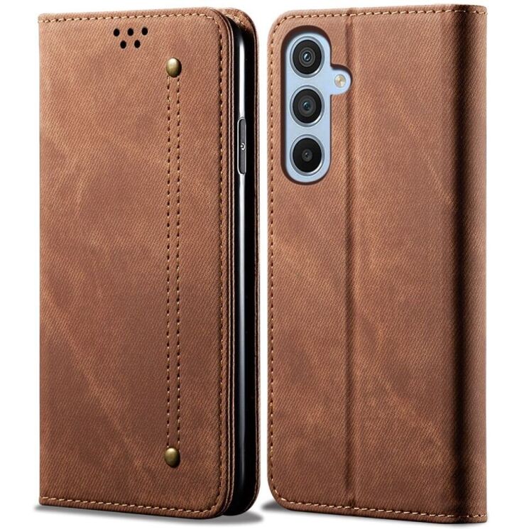 Чехол-книжка UniCase Jeans Wallet для Samsung Galaxy M34 (M346) - Coffee: фото 1 из 6