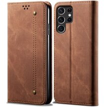 Чехол-книжка UniCase Jeans Wallet для Samsung Galaxy S25 Ultra (S938) - Coffee: фото 1 из 6