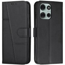 Чехол-книжка UniCase Jet Cover для Motorola Moto G75 - Black: фото 1 из 10