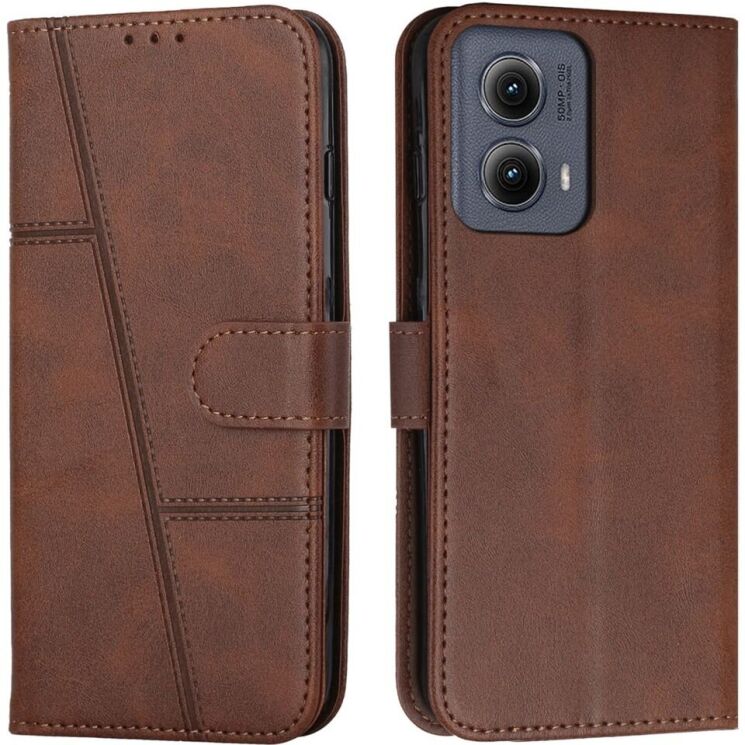 Чохол-книжка UniCase Jet Cover для Motorola Moto G85 - Brown: фото 1 з 10