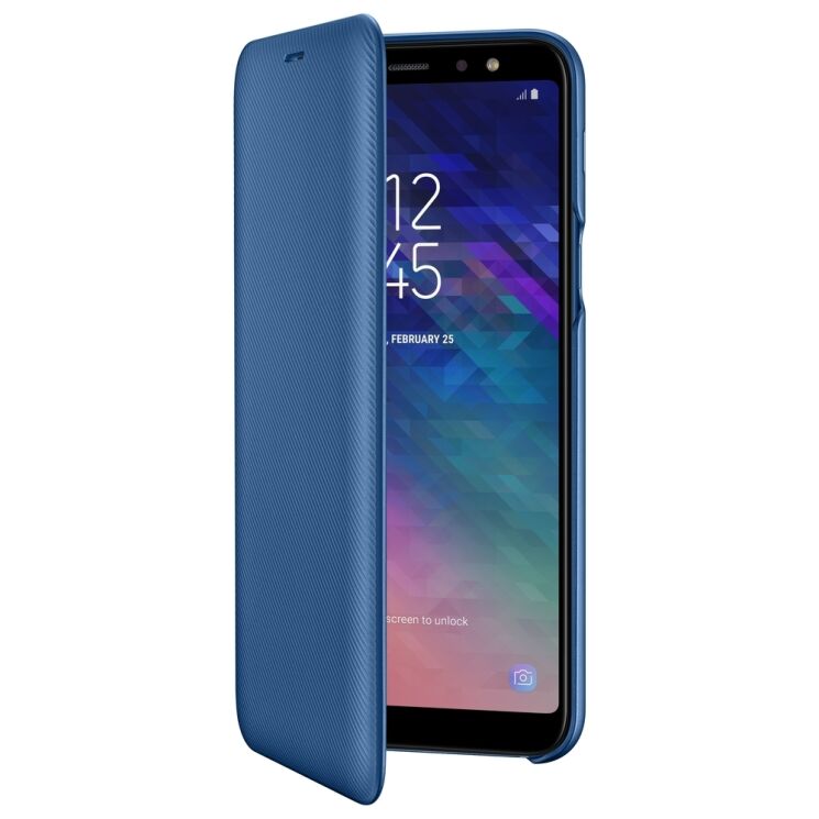 Чехол-книжка Wallet Cover для Samsung Galaxy A6+ 2018 (A605) EF-WA605CLEGRU - Blue: фото 3 из 18