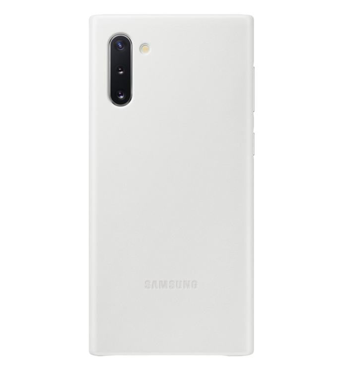Чехол Leather Cover для Samsung Galaxy Note 10 (N970) EF-VN970LWEGRU - White: фото 1 из 4