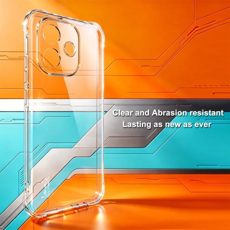 Чехол с усиленными углами IMAK Airbag MAX Case для Xiaomi Redmi Note 17 (4G/5G) - Transparent: фото 4 из 9