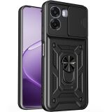 Чохол із захистом камери Deexe Armor Shield для OPPO A6x - Black: фото 1 з 9