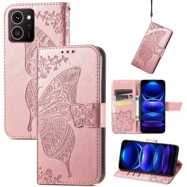 Чехол UniCase Butterfly Pattern для HMD Skyline - Rose Gold: фото 4 из 10