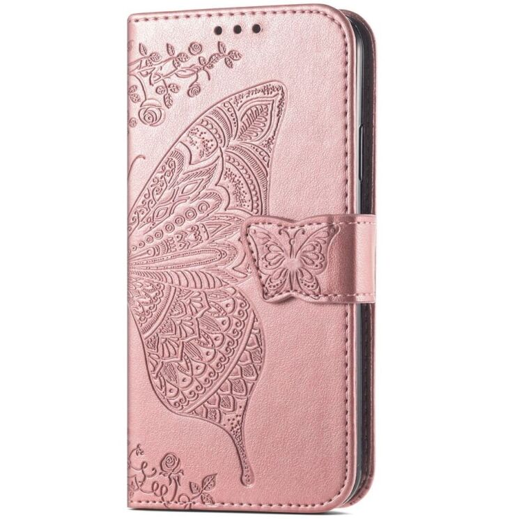 Чехол UniCase Butterfly Pattern для Motorola Moto G75 - Rose Gold: фото 5 из 10