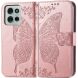 Чехол UniCase Butterfly Pattern для Motorola Moto G75 - Rose Gold (367821RG). Фото 1 из 10