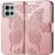 Чехол UniCase Butterfly Pattern для Motorola Moto G75 - Rose Gold: фото 1 из 10