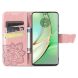 Чехол UniCase Butterfly Pattern для Motorola Moto G75 - Rose Gold (367821RG). Фото 2 из 10