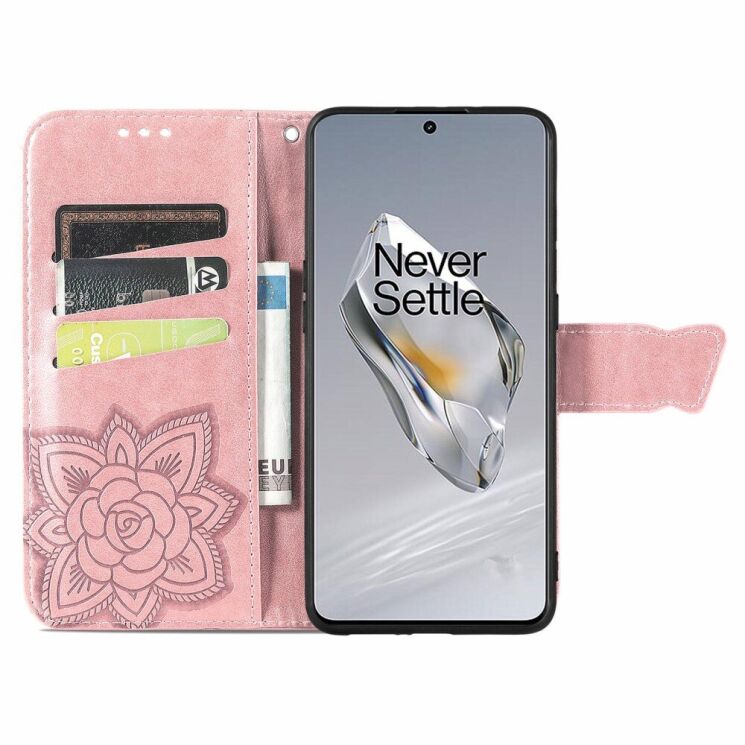 Чехол UniCase Butterfly Pattern для OnePlus 12 - Rose Gold: фото 2 из 8