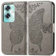 Чехол UniCase Butterfly Pattern для OnePlus Nord N30 SE - Grey: фото 1 из 8