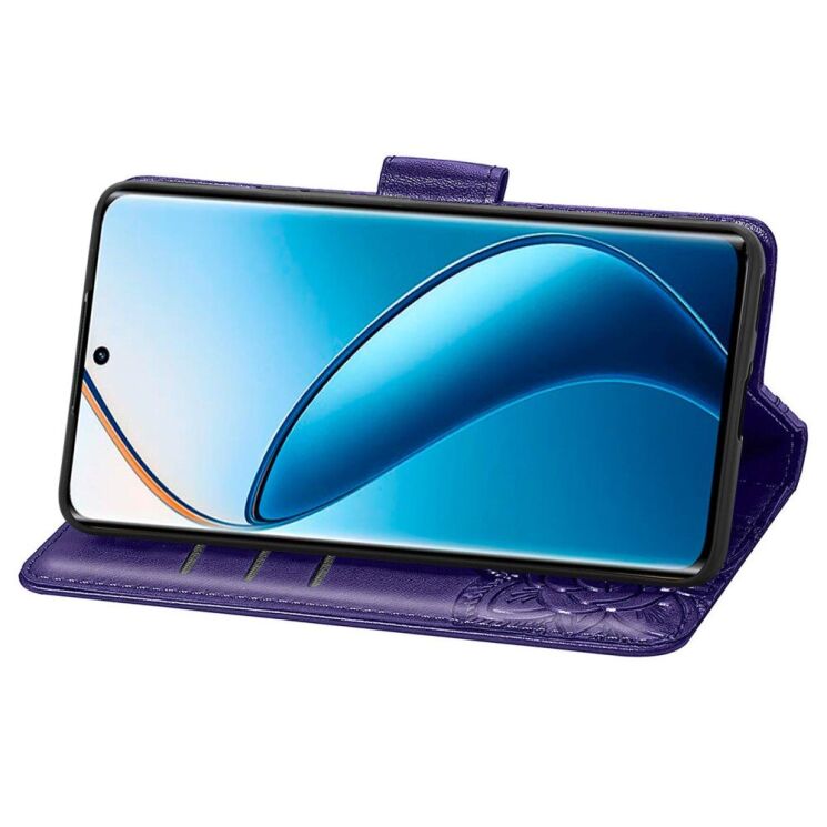 Чехол UniCase Butterfly Pattern для Realme 12 Pro / 12 Pro+ - Dark Purple: фото 3 из 8
