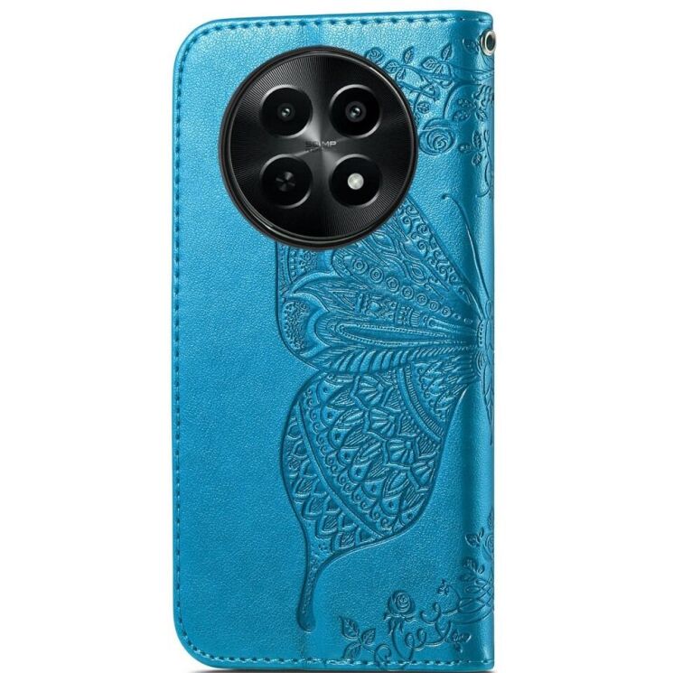 Чехол UniCase Butterfly Pattern для Realme 12 5G - Blue: фото 5 из 8