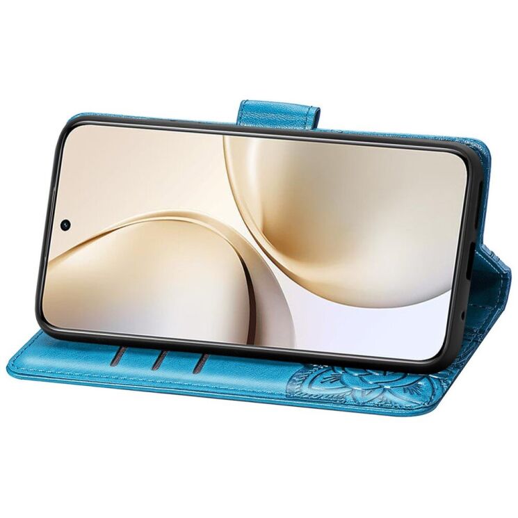 Чехол UniCase Butterfly Pattern для Realme 14 Pro Plus - Blue: фото 4 из 9