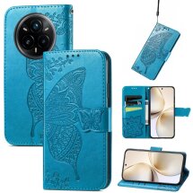 Чехол UniCase Butterfly Pattern для Realme 14 Pro Plus - Blue: фото 1 из 9