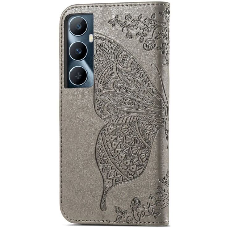 Чехол UniCase Butterfly Pattern для Realme C65 - Grey: фото 5 из 8