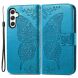 Чехол UniCase Butterfly Pattern для Samsung Galaxy A55 (A556) - Blue (348169L). Фото 1 из 5