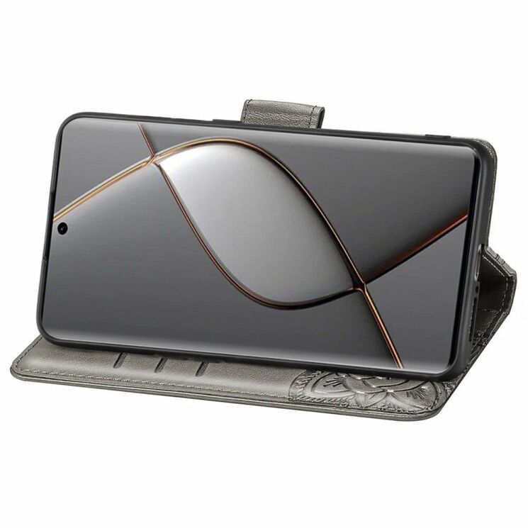Чехол UniCase Butterfly Pattern для TECNO Spark 20 Pro+ - Grey: фото 3 из 8