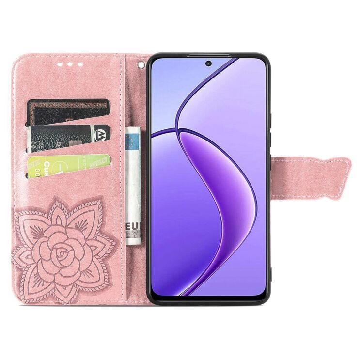 Чохол UniCase Butterfly Pattern для TECNO Spark 30C - Rose Gold: фото 2 з 10