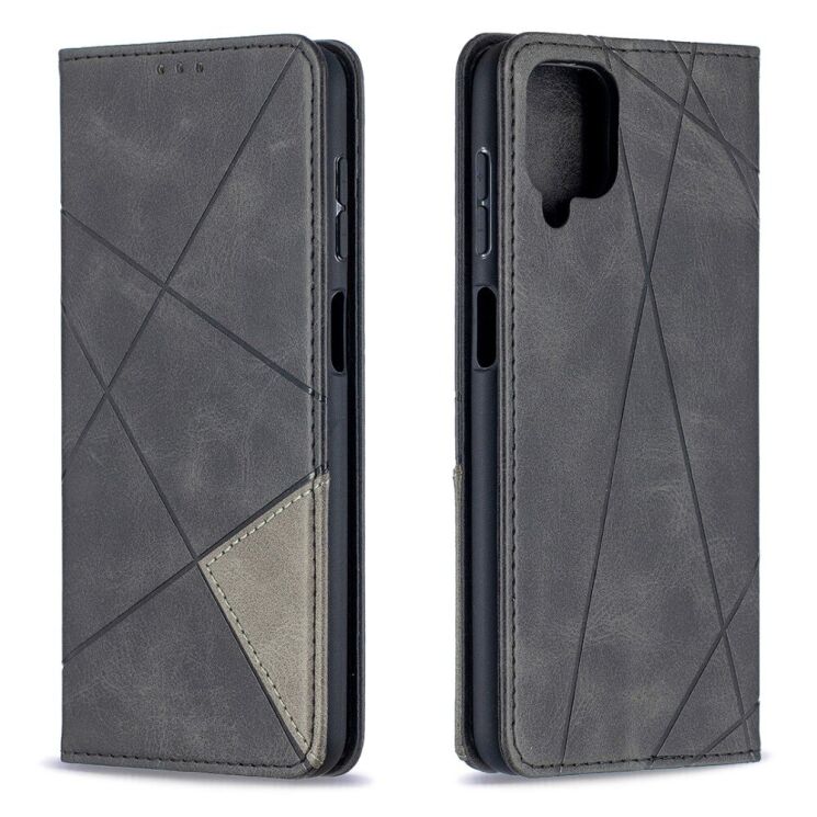 Чехол UniCase Geometric Pattern для Samsung Galaxy A12 (A125) / A12 Nacho (A127) / M12 (M127) - Black: фото 2 из 11