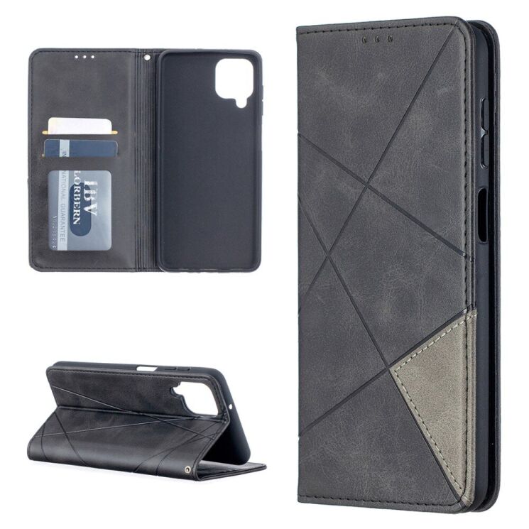 Чехол UniCase Geometric Pattern для Samsung Galaxy A12 (A125) / A12 Nacho (A127) / M12 (M127) - Black: фото 1 из 11