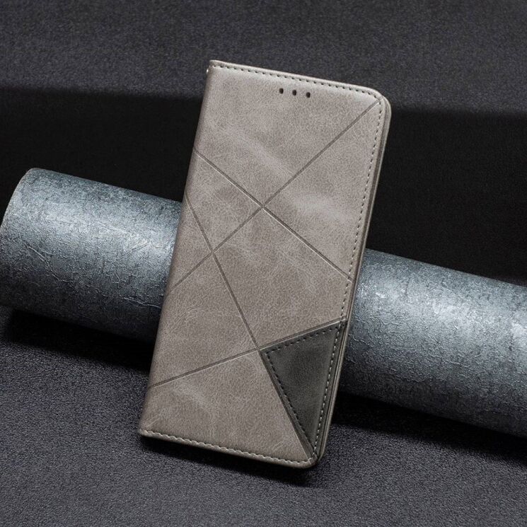 Чохол UniCase Geometric Pattern для Samsung Galaxy S23 Ultra - Grey: фото 2 з 8
