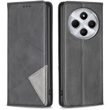 Чохол UniCase Geometric Pattern для Xiaomi Redmi 14C / Redmi A4 5G / Poco C75 - Black: фото 1 з 8
