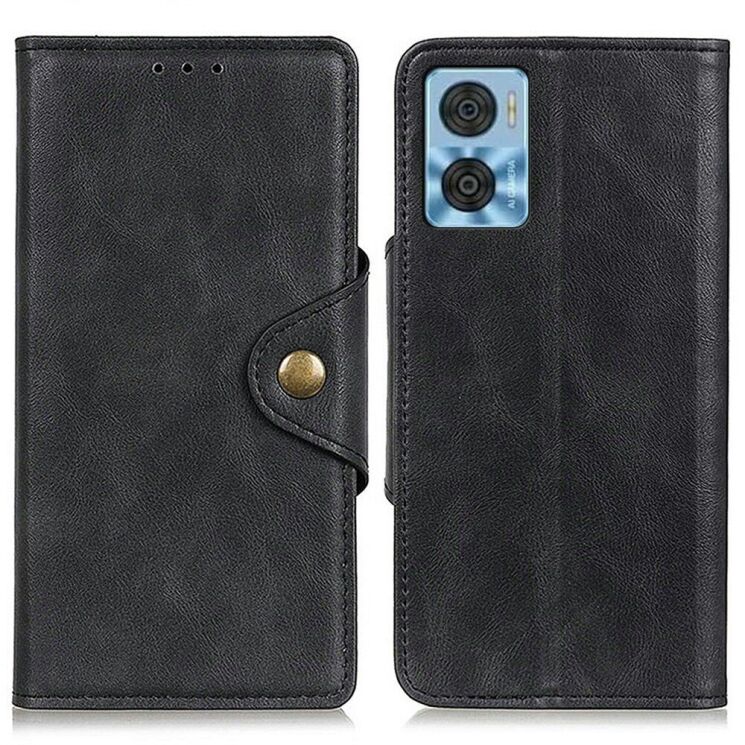 Чехол UniCase Vintage Wallet для Motorola Moto E22 - Black: фото 1 из 8