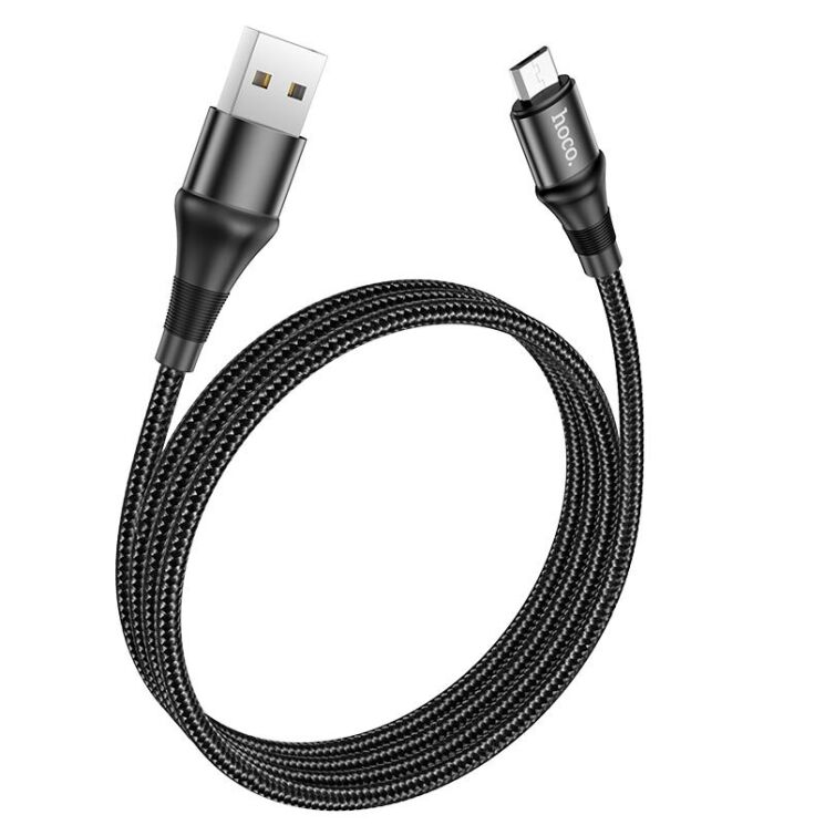 Дата-кабель Hoco X50 Excellent MicroUSB (2.4A, 1m) - Black: фото 1 из 10