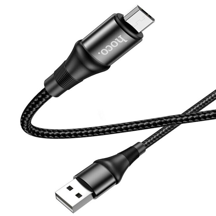 Дата-кабель Hoco X50 Excellent MicroUSB (2.4A, 1m) - Black: фото 3 из 10